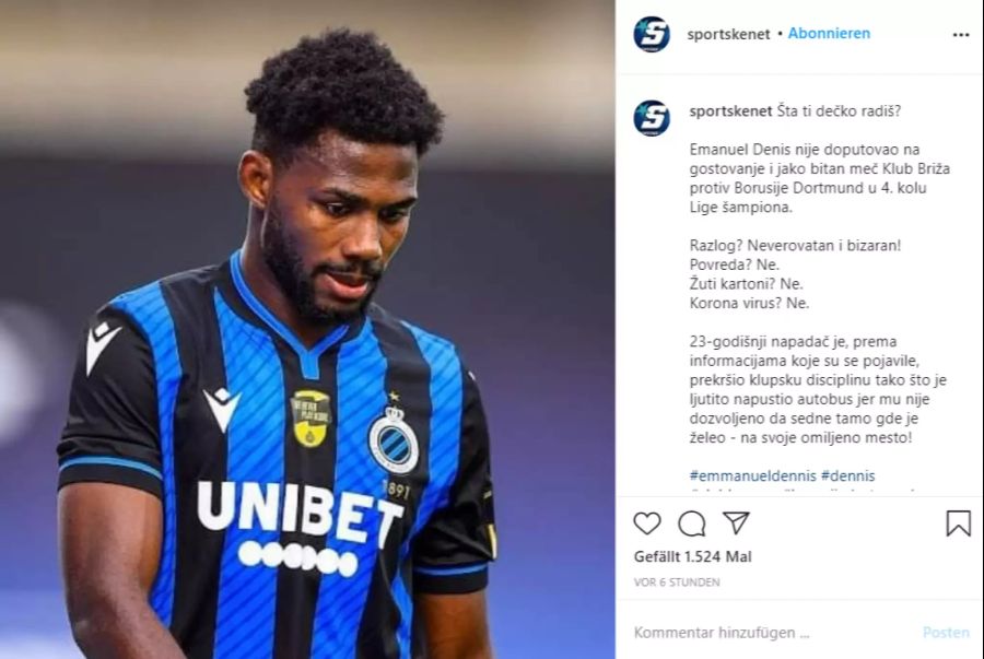 Der Nigerianer wurde aus dem Kader geschmissen.
