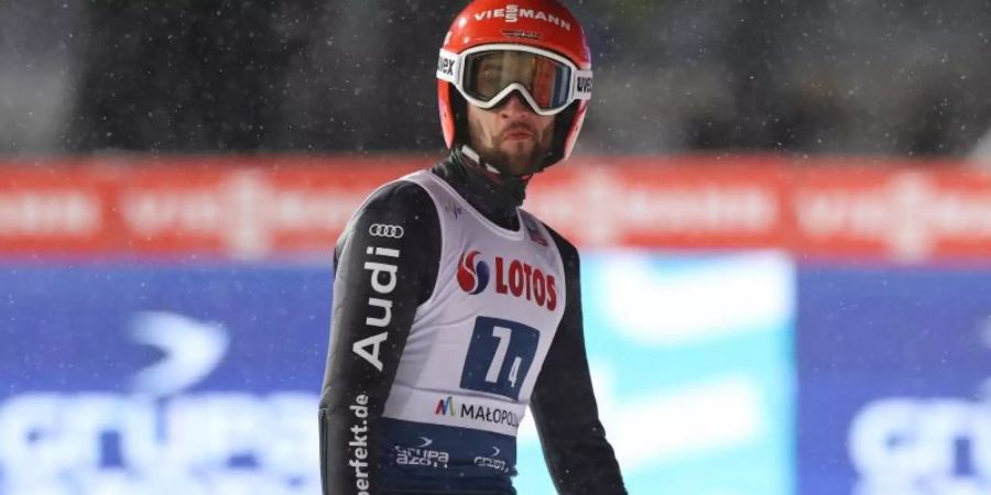 Markus Eisenbichler erreichte beim Weltcup in Zakopane als bester deutscher Springer Rang acht. Foto: Grzegorz Momot/PAP/dpa