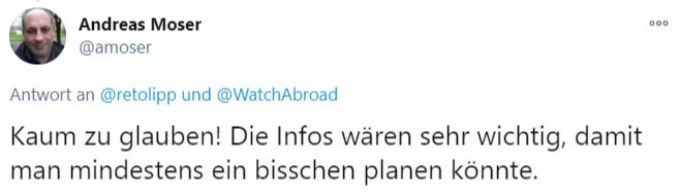 Andreas Moser ärgert sich mit Reto Lipp über die BAG-Kommunikationsstrategie über die Festtage. BAG Coronavirus