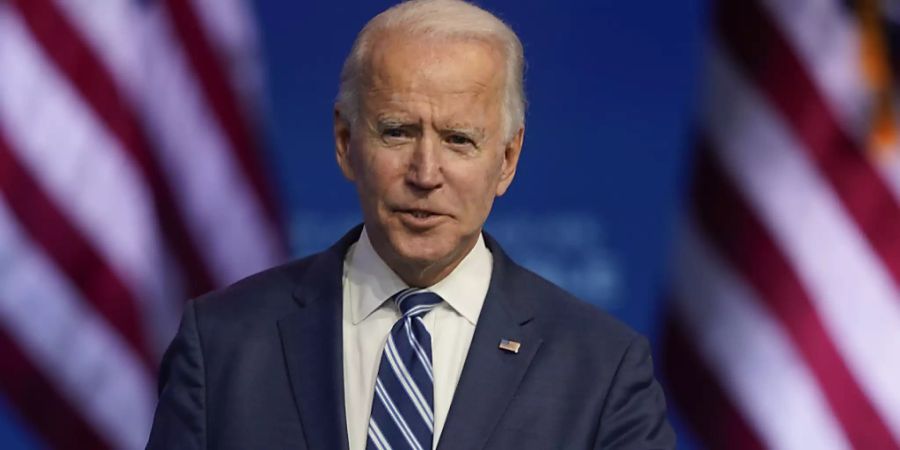Joe Biden hält eine Rede in Wilmington im US-Bundesstaat Delaware. Foto: Carolyn Kaster/AP/dpa