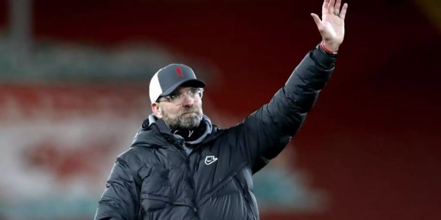 Liverpool-Coach Jürgen Klopp lobt den neuen Chelsea-Coach Thomas Tuchel. Foto: Clive Brunskill/PA Wire/dpa