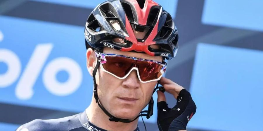 Gibt in Argentinien sein Debüt im Trikot vom Team Israel Start-up Nation: Chris Froome. Foto: Fabio Ferrari/LaPresse via AP/dpa