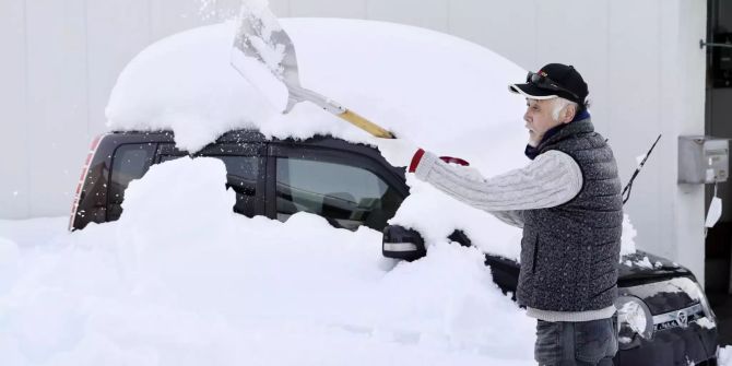 Schneefall in Japan