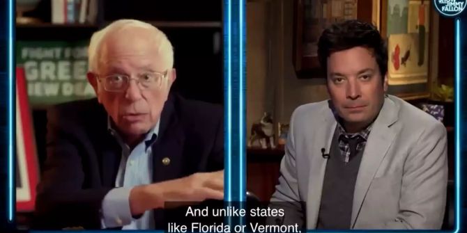 Bernie Sanders Jimmy Fallon