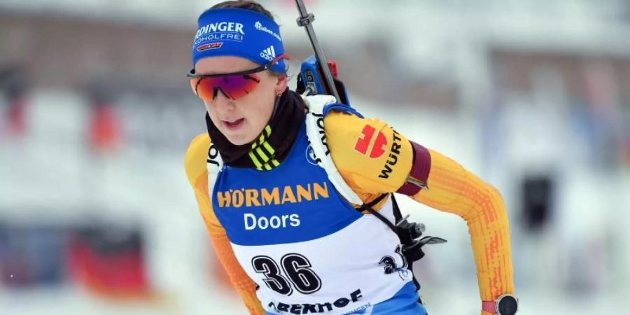 Wurde Sechste im Sprint: Franziska Preuss. Foto: Martin Schutt/dpa