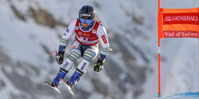 Martin Cater fährt in Val-d'Isère sensationell auf Rang 1. Val-d'Isère