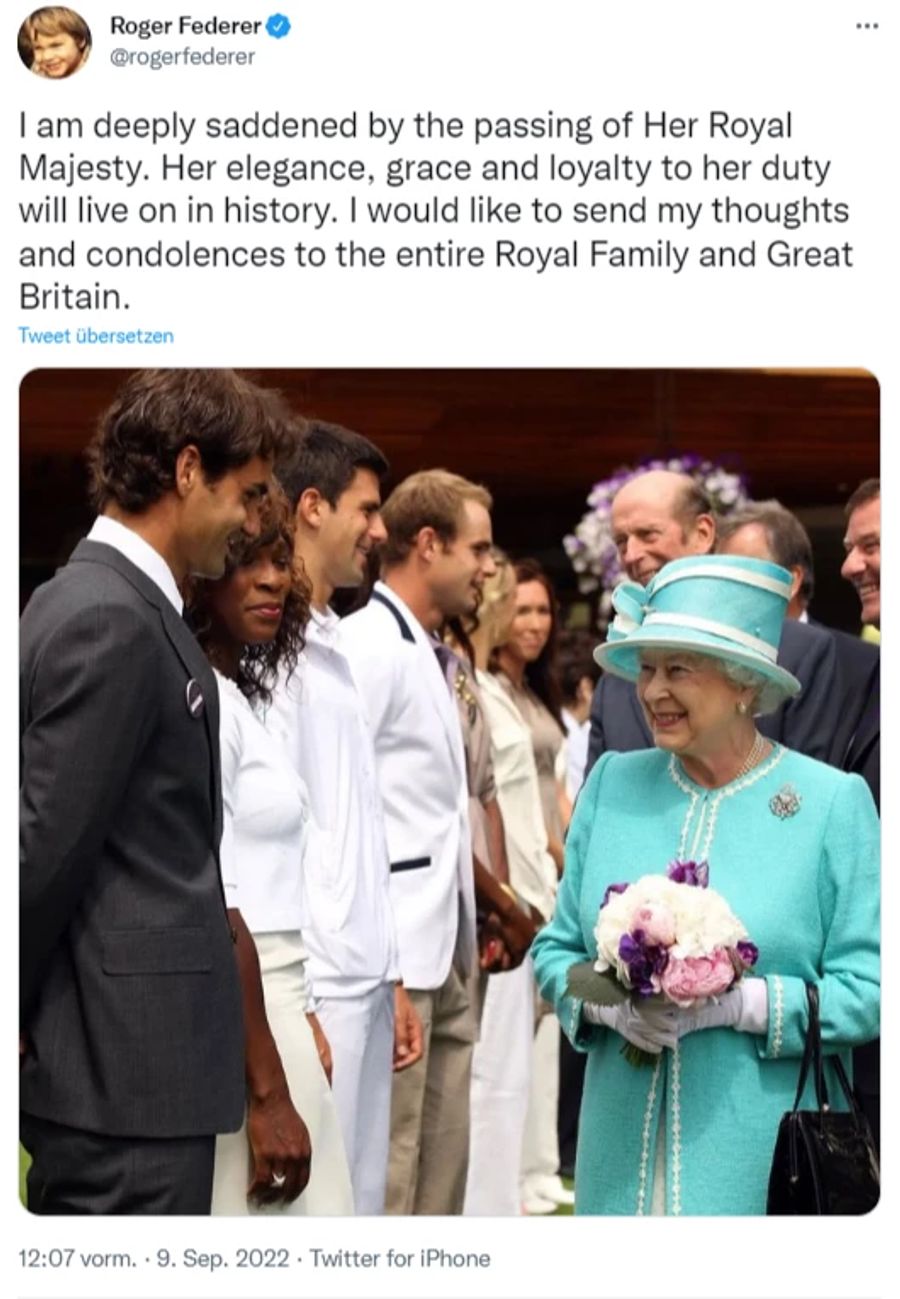 Roger Federer Queen Elizabeth