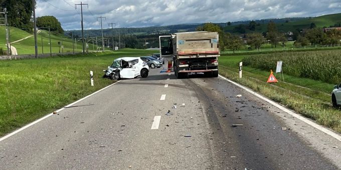 Bild des Unfallorts in Eglisau. unfall