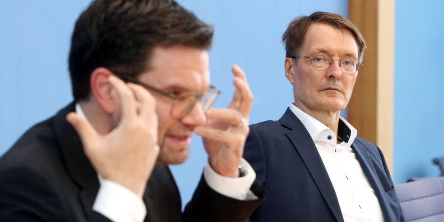 Nicht immer einer Meinung: Karl Lauterbach (l.) und Marco Buschmann.