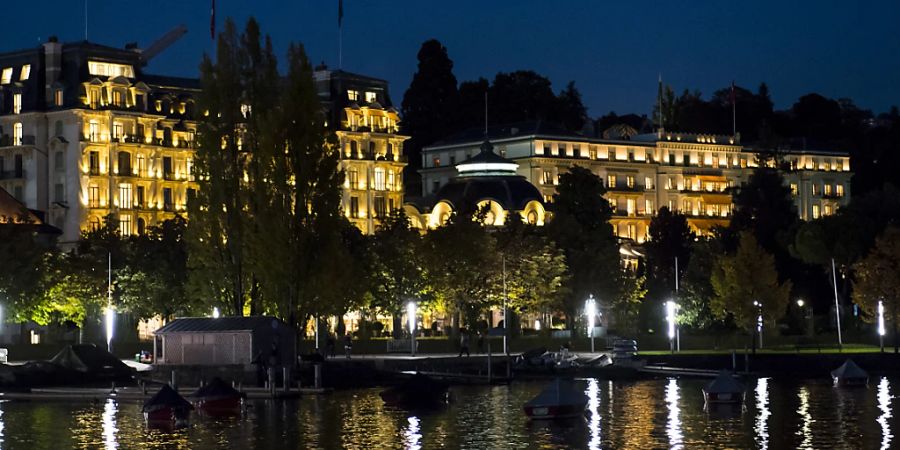 Das Beau-Rivage Palace in Lausanne ist von GaultMillau zum zweiten Mal nach 2007 zum «Hotel des Jahres» ausgezeichnet worden. (Archivbild)