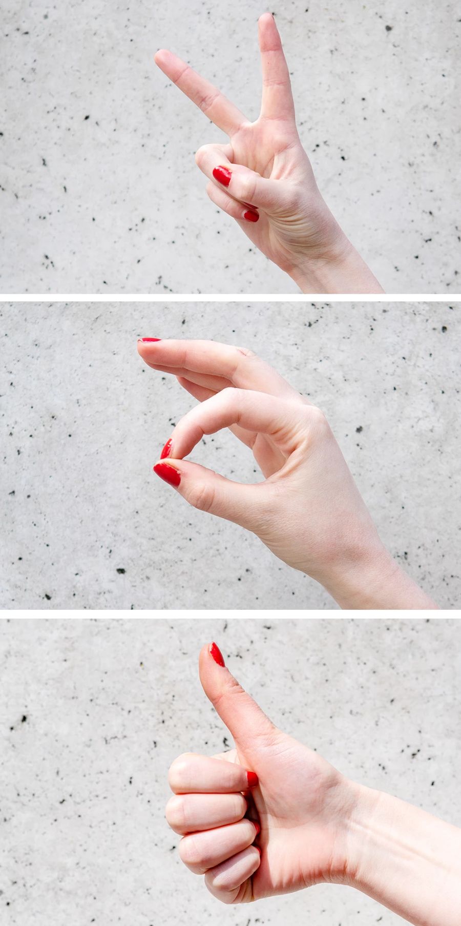 Handzeichen Geste Finger Hand