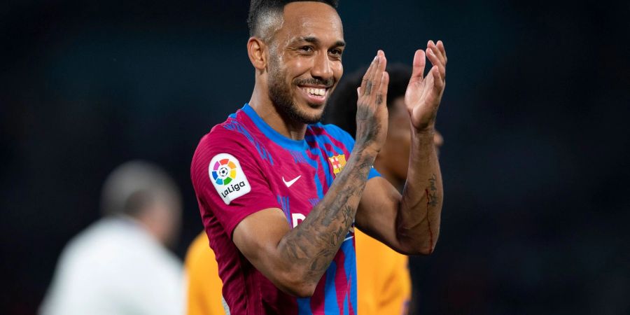 Wechselte erst im Februar 2022 zum FC Barcelona: Pierre-Emerick Aubameyang.