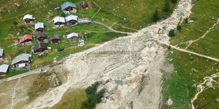 erdrutsch unwetter wallis