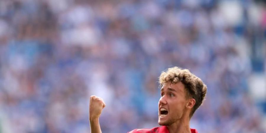 Der Freiburger haben in Luca Waldschmidt ein grosses Stürmertalent unter Vertrag. Foto: Peter Steffen