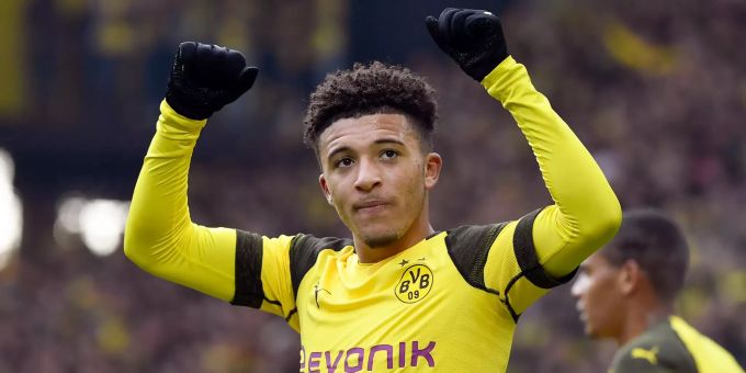 Jadon Sancho hätte «nichts dagegen», den BVB in Richtung seiner englischen Heimat zu verlassen. Jadon Sancho BVB