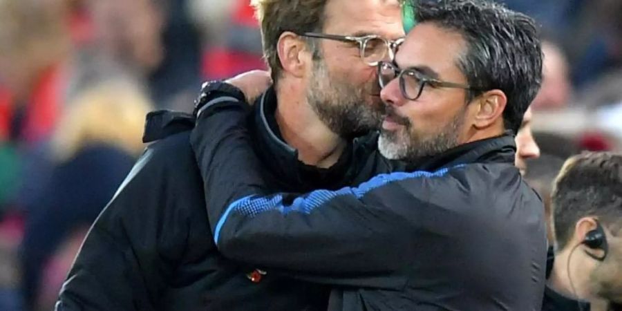 Jürgen Klopp (l) hält viel von David Wagner. Foto: Dave Howarth/PA Wire