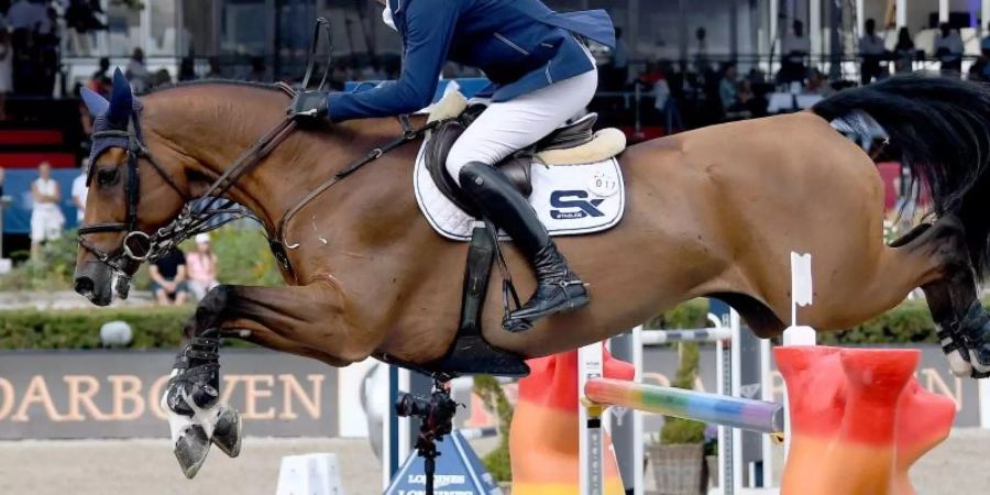 Wurde mit Calisto Blue in Cannes Dritter: Daniel Deusser verteidigte die Führung in der Global Champions Tour. Foto: Britta Pedersen