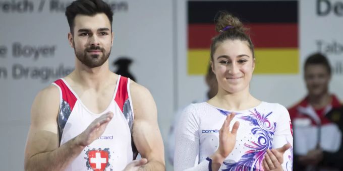 Oliver Hegi und Ilaria Käslin heissen am Eidgenössischen Turnfest in Aarau die Sieger im Kunstturnen. Oliver Hegi