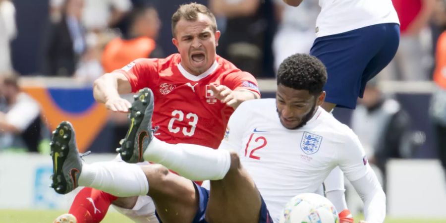 Xherdan Shaqiri hat sich vor Monatsfrist beim Nations-League-Spiel um Platz 3 gegen England einen Muskelriss in der Wade zugezogen