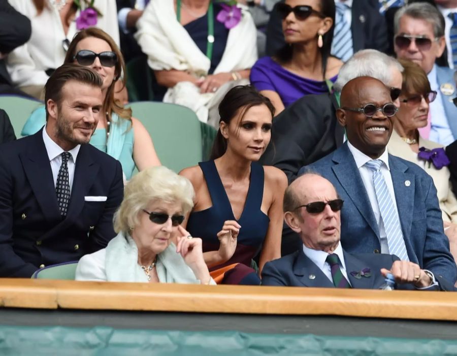 Auch die Beckhams fieberten 2014 in ihrer Heimat London mit King Roger mit. David und Victoria sind gute Bekannte der Federers.