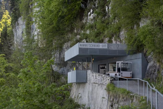 Die Talstation des Hammetschwandlifts. Hammetschwandlift