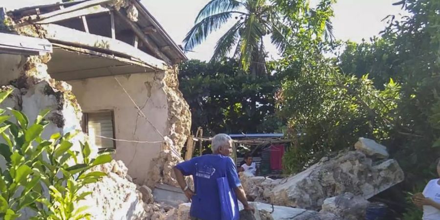 Nach Angaben der Erdbebenwarte Phivolcs befand sich das Epizentrum nahe der Stadt Itbayat in der Provinz Batanes knapp 700 Kilometer nördlich der Hauptstadt Manila. Foto: Agnes Salengua Nico/AP