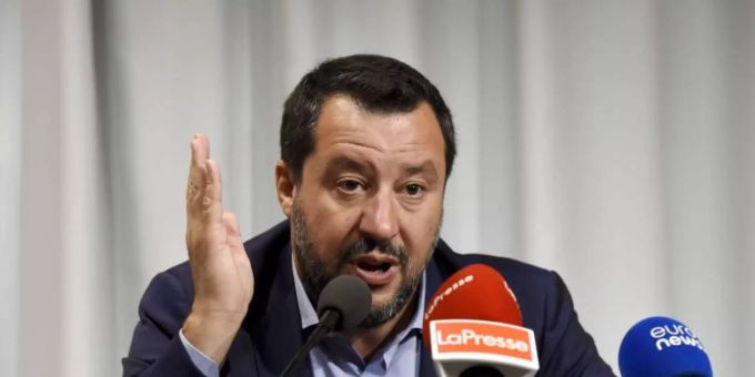 Italiens Innenminister Matteo Salvini. Foto: Emmi Korhonen/Lehtikuva Italiens Innenminister Matteo Salvini. Foto: Emmi Korhonen/Lehtikuva