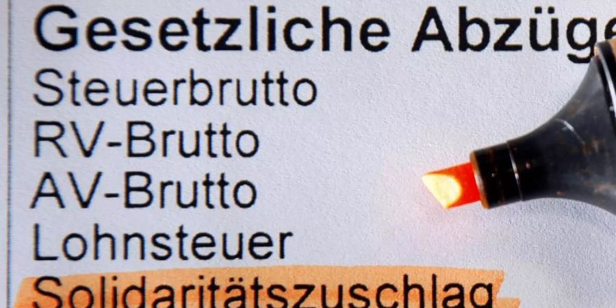 Minister Altmaier möchte den Solidaritätszuschlag bis 2026 schrittweise abschaffen. Foto: Jens Büttner