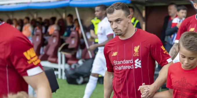 Xherdan Shaqiri kam gegen Norwich City nicht zum Einsatz. Xherdan Shaqiri Norwich City