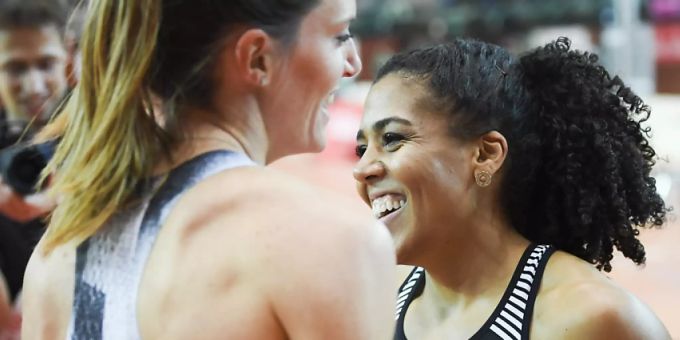 Wollen die Schweiz an der Team-EM in Polen vor dem Abstieg bewahren: Lea Sprunger (links) und Mujinga Kambundji Wollen die Schweiz an der Team-EM in Polen vor dem Abstieg bewahren: Lea Sprunger (links) und Mujinga Kambundji