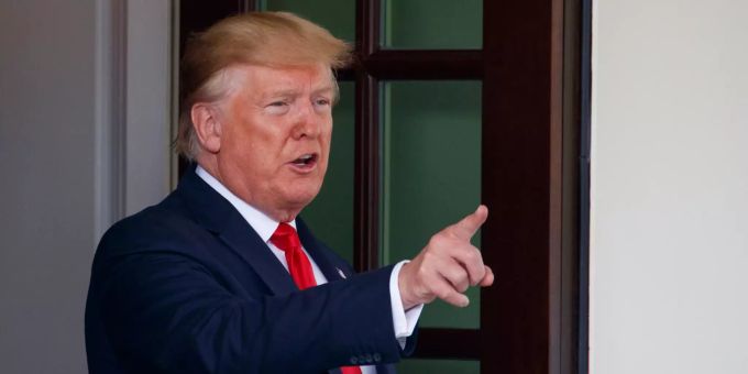 Donald Trump sagte, die USA hätte eine iranische Drohne abgeschossen. US-Präsident Donald Trump
