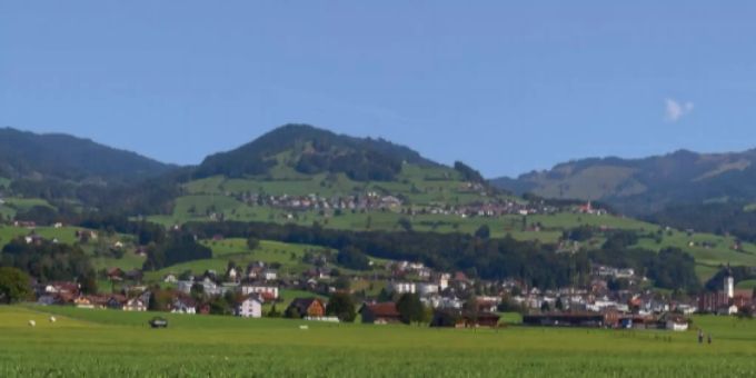 Ein Blick auf die St. Galler Gemeinde Kaltbrunn. Kaltbrunn gemeindepräsident