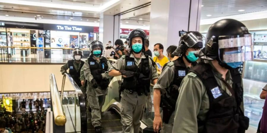 Sonderkommando der Polizei im Einsatz
