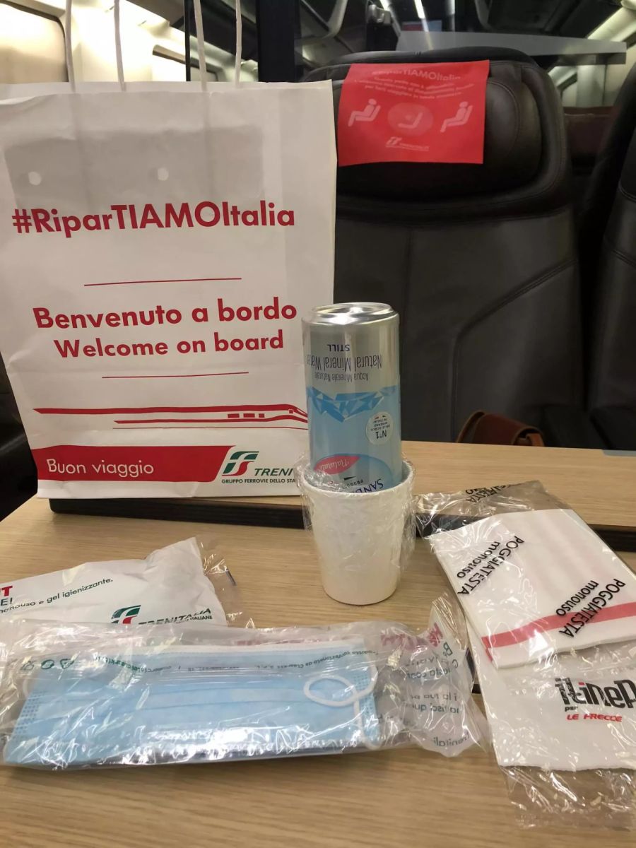 Trenitalia Hygienepaket Coronavirus