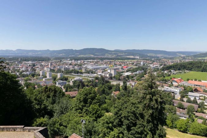 Blick vom Balkon