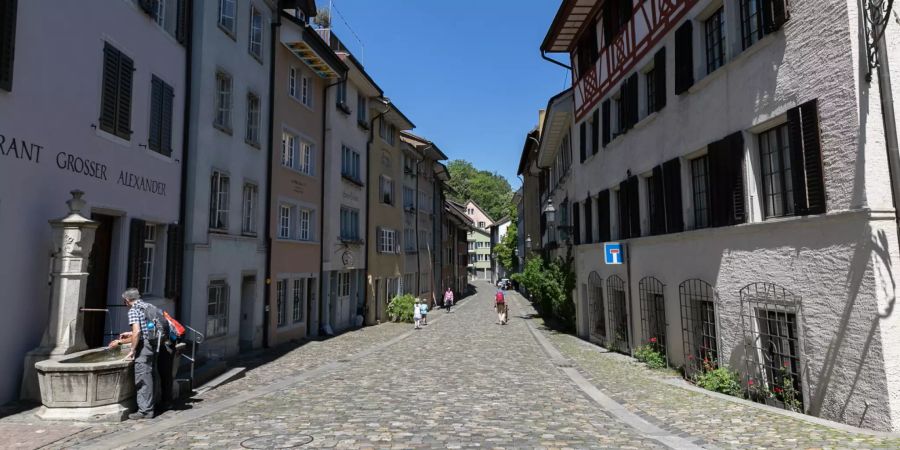 Die Altstadt untere Halde in Baden.