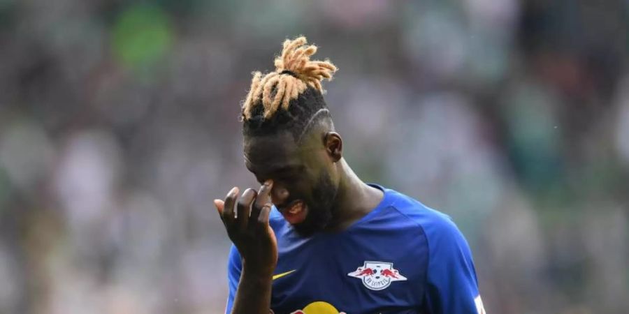 Streitfall: Der mittlerweile für Leeds United gewechselte Ex-Leipziger Jean-Kevin Augustin. Foto: Carmen Jaspersen/dpa