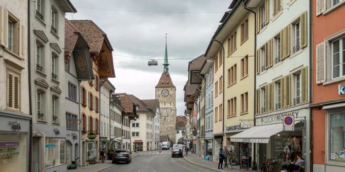 Die Altstadt von Aarau. Die Altstadt von Aarau.