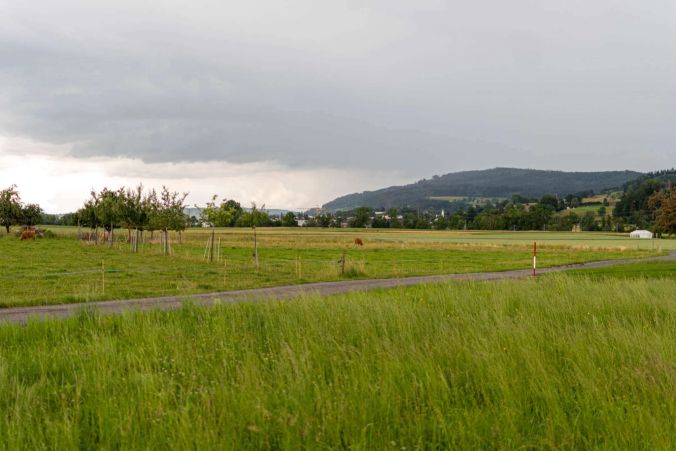 Die Aussicht von Oberkulm Richtung Schlossrued.