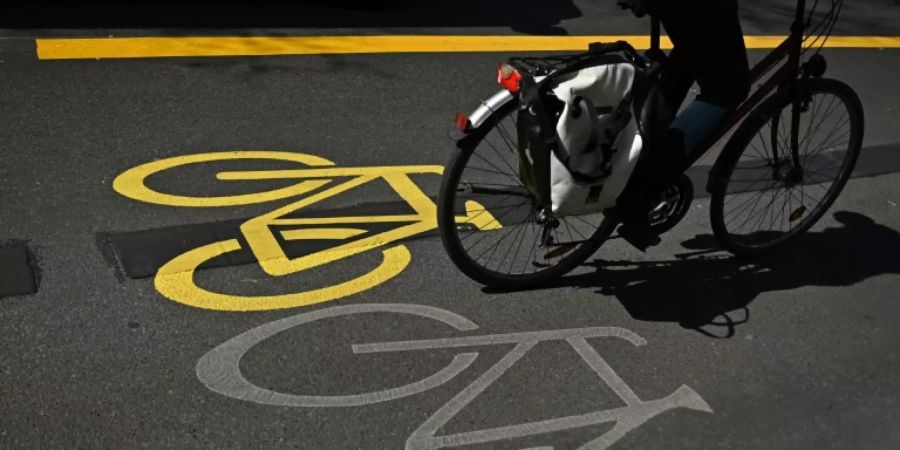 Pop-Up-Fahrradweg in Berlin-Kreuzberg