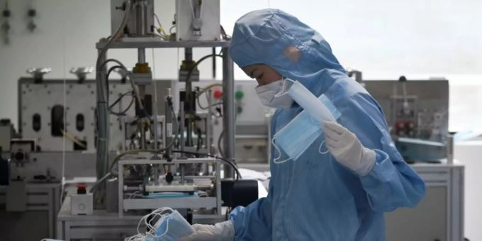 Werk für medizinische Schutzausrüstung in Peking Werk für medizinische Schutzausrüstung in Peking