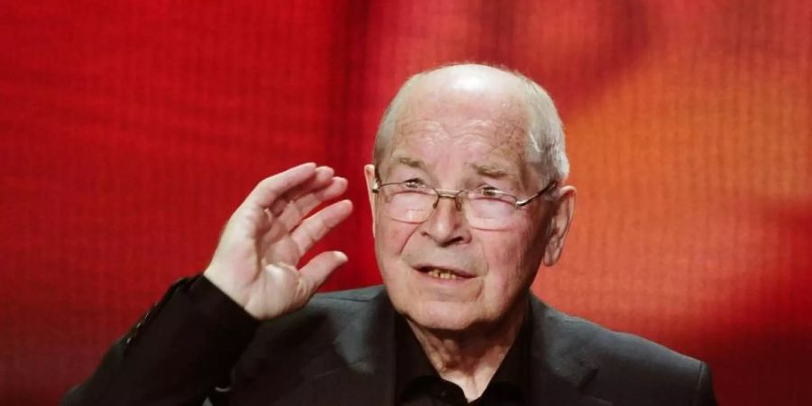 Der Schauspieler Otto Mellies bei der Verleihung des 62. Deutschen Filmpreises (2012). Foto: dpa