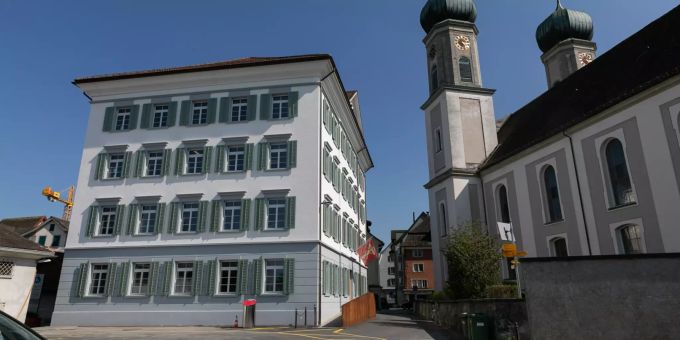 Die Gemeindeverwaltung in Lachen (SZ). Die Gemeindeverwaltung in Lachen (SZ).