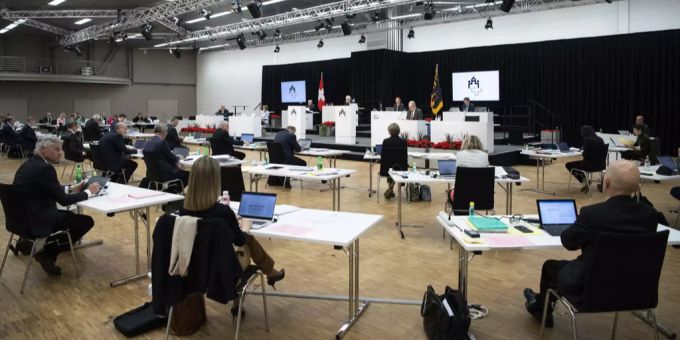 Der Ständerat tagt an der Sommersession der Eidgenössischen Räte, am Montag, 8. Juni 2020 in Bern. Ständerat Presseförderung