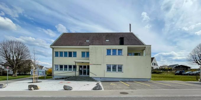 Das Gemeindehaus in Seltisberg. - Bezirk Liestal BL Das Gemeindehaus in Seltisberg. - Bezirk Liestal BL