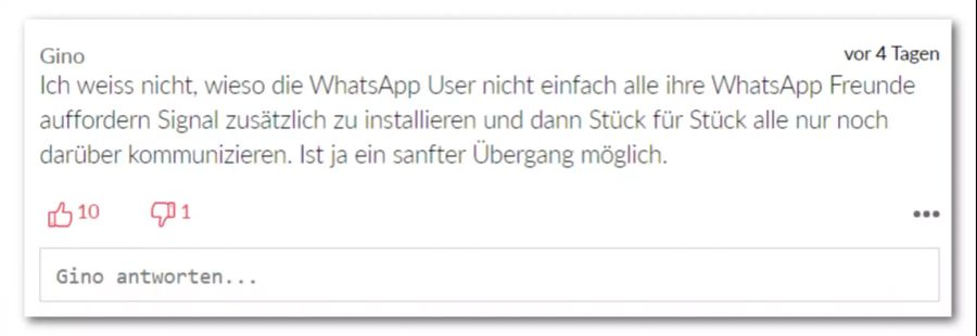 WhatsApp Meinungen