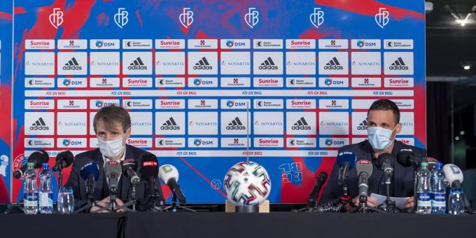 Bernhard Burgener, links, und David Degen, rechts, haben sich schlussendlich aussergerichtlich geeinigt. FC Basel