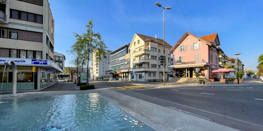 Das Stadtzentrum Schlieren im Kanton Zürich.