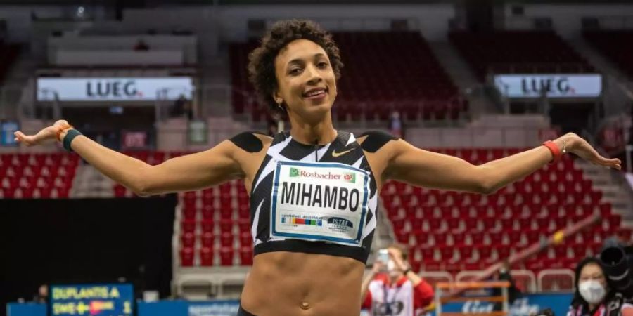 Will nicht, dass Profisportler bei der Corona-Impfung bevorzugt werden: Malaika Mihambo. Foto: Bernd Thissen/dpa