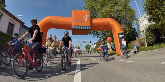 Soll im September wieder in Rapperswil-Jona stattfinden: SlowUp Zürichsee. SlowUp Zürichsee
